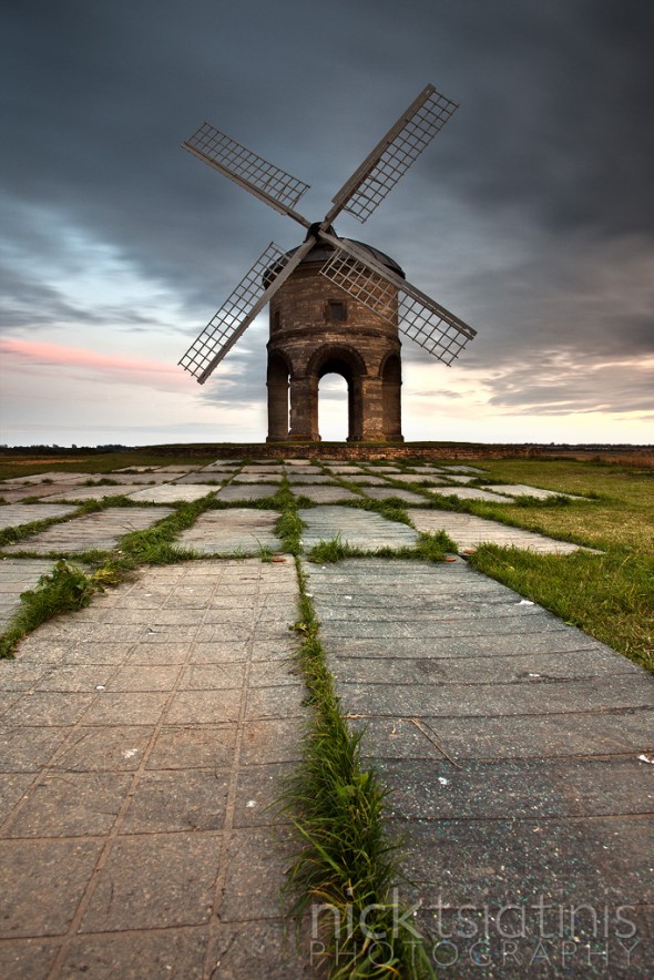 Front on view of Chesterton Windmill