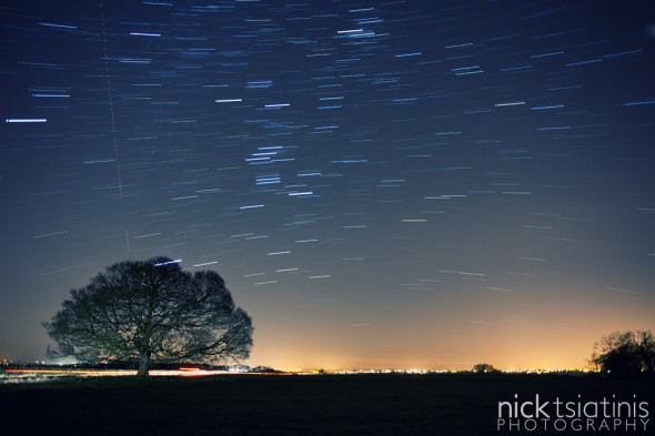 Star Trails at the Peckleton Tree